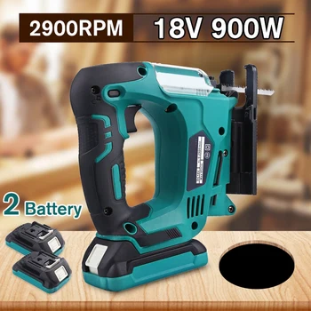 18V 65mm Cordless Jig Saw 900W 2900RPM Electric Jig Saw Woodworking Logging Cutter Wood Cutting Power Tool for Makita Battery
18V 65mm Cordless Jig Saw 900W 2900RPM Electric Jig Saw Woodworking Logging Cutter Wood Cutting Power Tool for Makita Battery