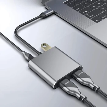 USB Type C HUB to Multi USB 3.0 HDMI Adapter Dock for Notebook USB-C Type C 3.1 Splitter 4K HDMI PD Fast Charging Accessories
USB Type C HUB to Multi USB 3.0 HDMI Adapter Dock for Notebook USB-C Type C 3.1 Splitter 4K HDMI PD Fast Charging Accessories