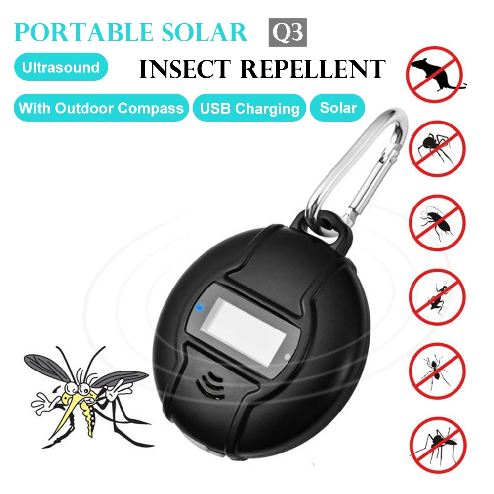 Outdoor Portable USB Electronic Mosquito Repeller Hook Type Solar Type Pest Repeller Solar Easy Carry Ultrasonic Insect Killer
Outdoor Portable USB Electronic Mosquito Repeller Hook Type Solar Type Pest Repeller Solar Easy Carry Ultrasonic Insect Killer