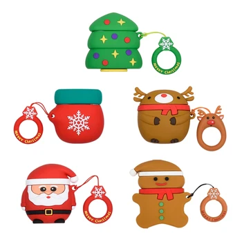 Christmas Series Cartoon Christmas Tree Snowman Elk Santa Claus Protective Case Silicone Cover for Airpods 1 2 with Finger Ring
Christmas Series Cartoon Christmas Tree Snowman Elk Santa Claus Protective Case Silicone Cover for Airpods 1 2 with Finger Ring