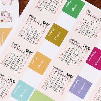 New Year 2019 2020 Monthly Calendar Sticker Diary Planner Notebook Scrapbook Decorative Stickers Accessory DIY Statinery
New Year 2019 2020 Monthly Calendar Sticker Diary Planner Notebook Scrapbook Decorative Stickers Accessory DIY Statinery