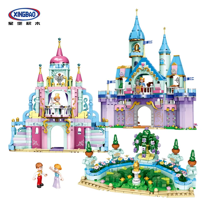XINGBAO Building Blocks GIRL'S Good Friend Series Prince Castle 12024 Assembled Small Particles GIRL'S And BOY'S Building Blocks