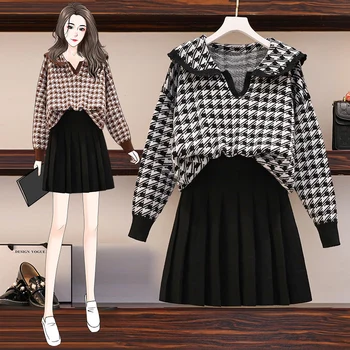 COIGARSAM 4XL Plus Size Fashion Knitting Women Skirt New Top Skirts Ga Color Black Suit 739
COIGARSAM 4XL Plus Size Fashion Knitting Women Skirt New Top Skirts Ga Color Black Suit 739