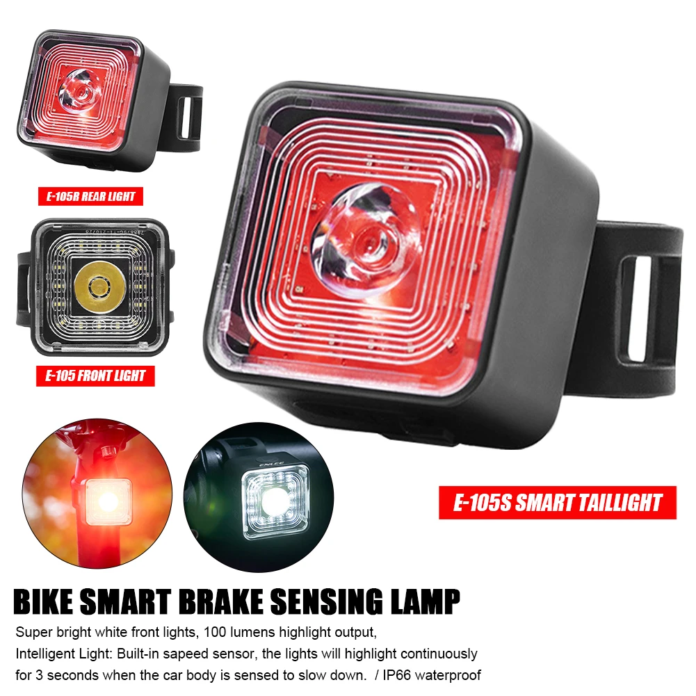 100 Lumen Bike Lights Smart Brake Sensing Rear Lamp 5 Gears USB Charge Waterproof Headlight and Tail Light Sets Safety Lantern
100 Lumen Bike Lights Smart Brake Sensing Rear Lamp 5 Gears USB Charge Waterproof Headlight and Tail Light Sets Safety Lantern
