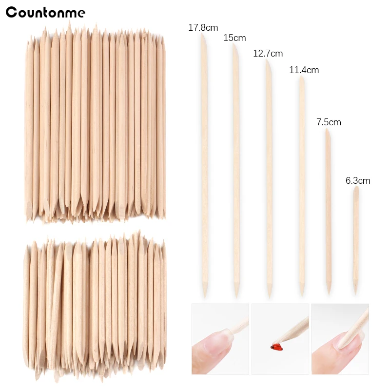 Orange Wood Sticks For Cuticle Pusher 7 Different Sizes Cuticle Remover Forks Rhinestones Picker Manicures Tools 50/100Pcs/Set
Orange Wood Sticks For Cuticle Pusher 7 Different Sizes Cuticle Remover Forks Rhinestones Picker Manicures Tools 50/100Pcs/Set