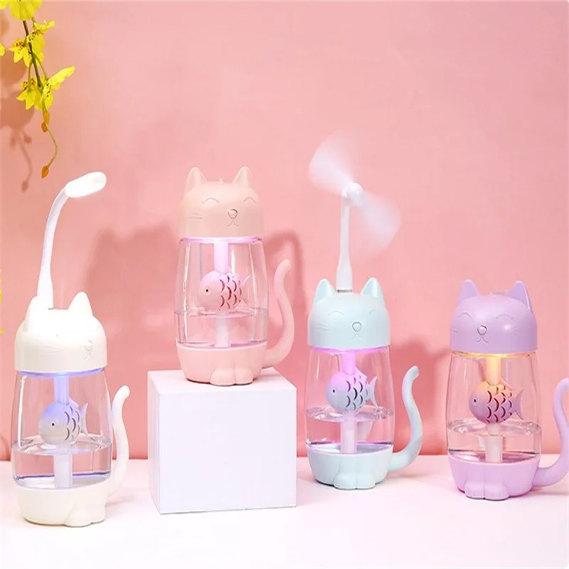 Night Light Fan Ultrasonic Air Humidifier Aroma Diffuser Cat Shape USB Essential Oil Diffuser Electric Aromatherapy
Night Light Fan Ultrasonic Air Humidifier Aroma Diffuser Cat Shape USB Essential Oil Diffuser Electric Aromatherapy
