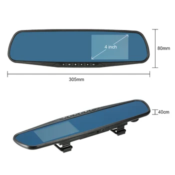 Hot 4'' 1080P FHD Car DVR Dash Cam Dual Lens Rearview Mirror Dash Cam Video Dash Camera Recorder Automobile
Hot 4'' 1080P FHD Car DVR Dash Cam Dual Lens Rearview Mirror Dash Cam Video Dash Camera Recorder Automobile