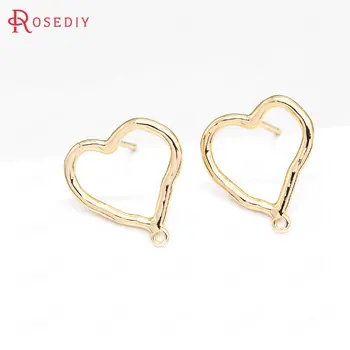 (39506)6PCS 17x16MM 24K Gold Color Brass Irregular Heart Stud Earrings Pins Earrings Jewelry Making Supplies Diy Accessories 
(39506)6PCS 17x16MM 24K Gold Color Brass Irregular Heart Stud Earrings Pins Earrings Jewelry Making Supplies Diy Accessories