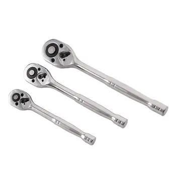 1PC HEAVY DUTY QUICK RELEASE RATCHET HANDLE SET 1/4" 3/8" 1/2" DR CARBON STEEL W91F
1PC HEAVY DUTY QUICK RELEASE RATCHET HANDLE SET 1/4" 3/8" 1/2" DR CARBON STEEL W91F