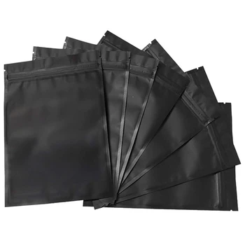 100 Pack Smell Proof Stand-Up Bags - Resealable Mylar Bags Foil Pouch Double-Sided Zipper Closure Bag Matte Black
100 Pack Smell Proof Stand-Up Bags - Resealable Mylar Bags Foil Pouch Double-Sided Zipper Closure Bag Matte Black