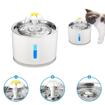 2.4L Automatic Pet Cat Water Fountain Drinking Dispenser Ultra SilentSuper Quiet Drinker Auto Feeder For Dogs Cats Drink
2.4L Automatic Pet Cat Water Fountain Drinking Dispenser Ultra SilentSuper Quiet Drinker Auto Feeder For Dogs Cats Drink