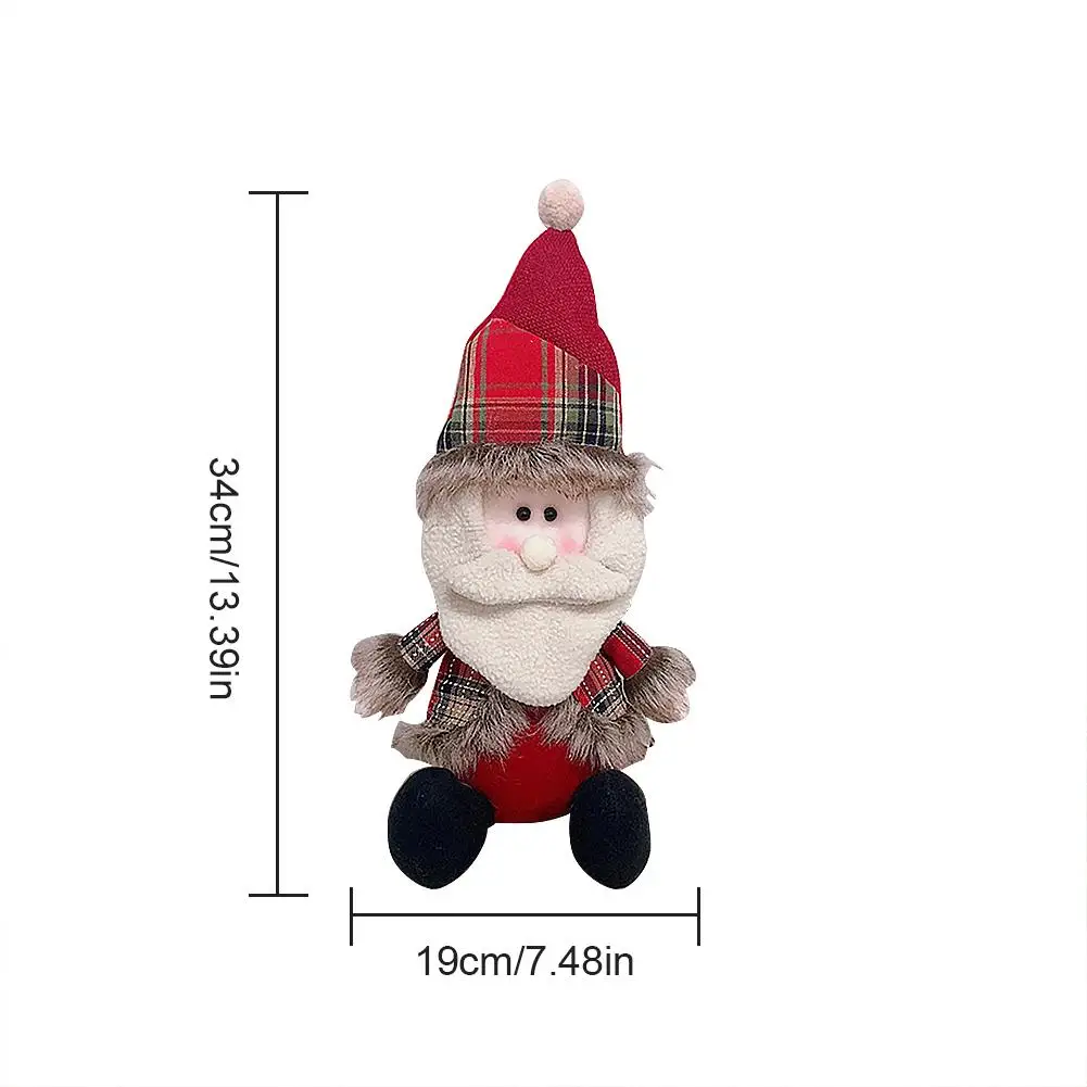merry christmas ornaments santa claus doll figurine new year