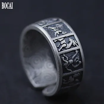 Real pure S990 Full Silver Personality Adjustable Man Ring Jewelry Thai Silver National Style Zodiac Sign Good luck Man rings
Real pure S990 Full Silver Personality Adjustable Man Ring Jewelry Thai Silver National Style Zodiac Sign Good luck Man rings