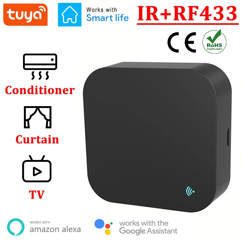 Smart Remote Control WIFI IR RF433MHz S06 Pro Updated Infrared Tuya For Air Conditioner Certain Garage Alexa Google Home | Электроника