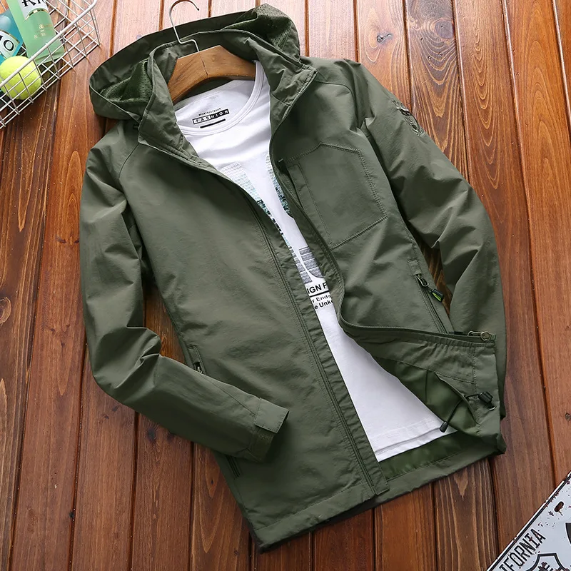 MEN'S Jacket Youth Autumn Men's Thin Casual Large Size Coat Solid Color Outdoor Tops T868
MEN'S Jacket Youth Autumn Men's Thin Casual Large Size Coat Solid Color Outdoor Tops T868