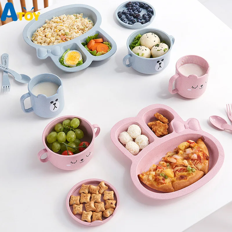 3Pcs/Set Baby bowl spoon fork Feeding Food Tableware Cartoon Rabbit Kids Dishes Eating Dinnerware Anti-hot Training Dinner Plate
3Pcs/Set Baby bowl spoon fork Feeding Food Tableware Cartoon Rabbit Kids Dishes Eating Dinnerware Anti-hot Training Dinner Plate