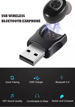 Cheap Wholesale USB Blue tooth 5.0 Headset Mini High Quality Stereo Stereo Earphone Single Wireless Headphone
Cheap Wholesale USB Blue tooth 5.0 Headset Mini High Quality Stereo Stereo Earphone Single Wireless Headphone