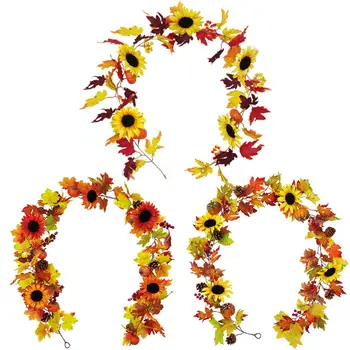 Artificial Sunflower Plant Rattan Hanging Garland Halloween Garden Door Decor
Artificial Sunflower Plant Rattan Hanging Garland Halloween Garden Door Decor