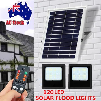 120 LED Solar Panel Flood Light Indoor/Outdoor Garden Security Lamp Spotlights with Remote Control Solar Street Floodlight 15W
120 LED Solar Panel Flood Light Indoor/Outdoor Garden Security Lamp Spotlights with Remote Control Solar Street Floodlight 15W