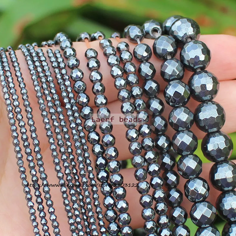 Very Shining ! Natural Hematite Faceted Round 2-12mm Loose beads, For DIY Jewelry making !
Very Shining ! Natural Hematite Faceted Round 2-12mm Loose beads, For DIY Jewelry making !