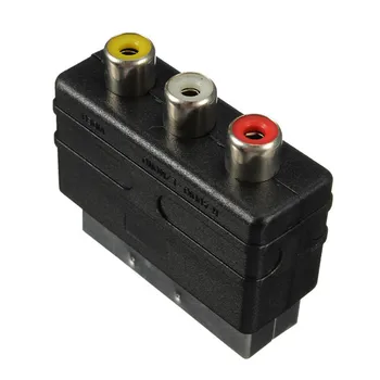 High quality 20 Pins SCART Male Plug To 3 RCA Female AV TV Audio Video Adaptor Converter IN
High quality 20 Pins SCART Male Plug To 3 RCA Female AV TV Audio Video Adaptor Converter IN