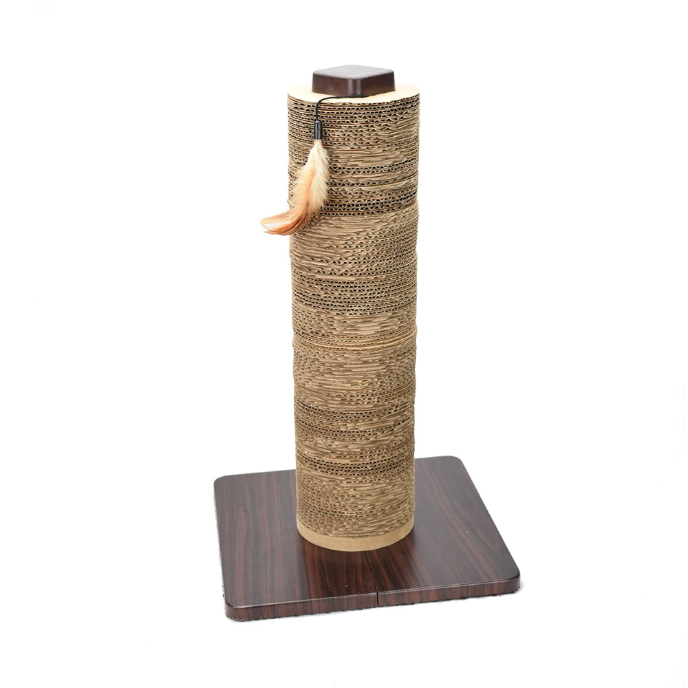 Cat Play Toys Corrugated Paper Cat Scratcher with Feather For Kitten Catnip Cat Scratching Pad Board Mat Scratcher
Cat Play Toys Corrugated Paper Cat Scratcher with Feather For Kitten Catnip Cat Scratching Pad Board Mat Scratcher