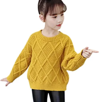 Autumn Winter Girls Pullover Sweater Kids Striped Ribbed Knitting Sweater Children Soft Clothes Solid Tops Outfit Clothing 4-13Y
Autumn Winter Girls Pullover Sweater Kids Striped Ribbed Knitting Sweater Children Soft Clothes Solid Tops Outfit Clothing 4-13Y