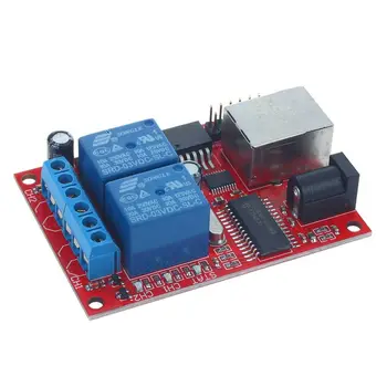 LAN Ethernet 2-way Relay Board Delay Switch TCP/UDP Controller Module WEB server
LAN Ethernet 2-way Relay Board Delay Switch TCP/UDP Controller Module WEB server