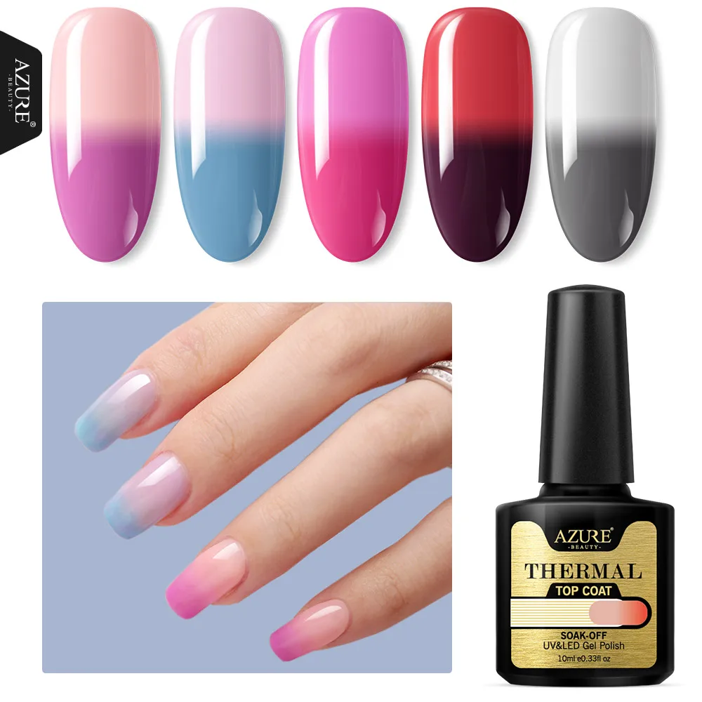 Azure Beauty Temperature Chameleon UV Nail Gel Polish Soak Off Thermo Led Gel Lacquer Semi Permanent Changing Color UV Polish
Azure Beauty Temperature Chameleon UV Nail Gel Polish Soak Off Thermo Led Gel Lacquer Semi Permanent Changing Color UV Polish