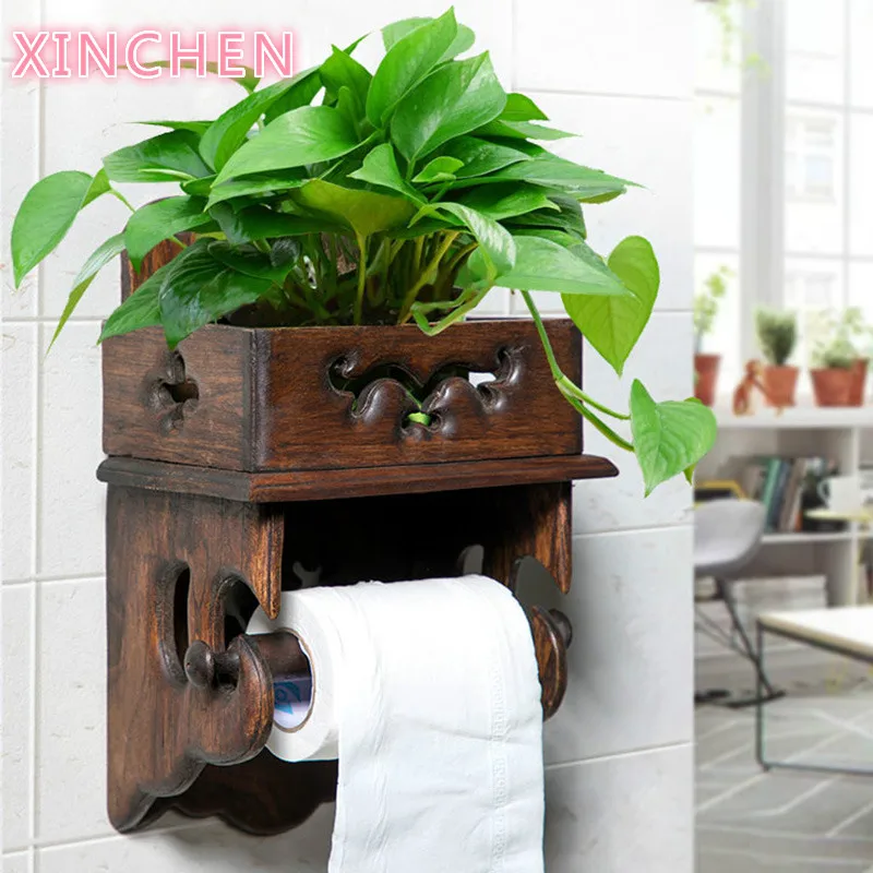 Vintage Wood Paper Towel Rack Toilet Paper Rack Toilet Tissue Box Bathroom Roll Holder Toilet Paper Holder Free of Punching
Vintage Wood Paper Towel Rack Toilet Paper Rack Toilet Tissue Box Bathroom Roll Holder Toilet Paper Holder Free of Punching