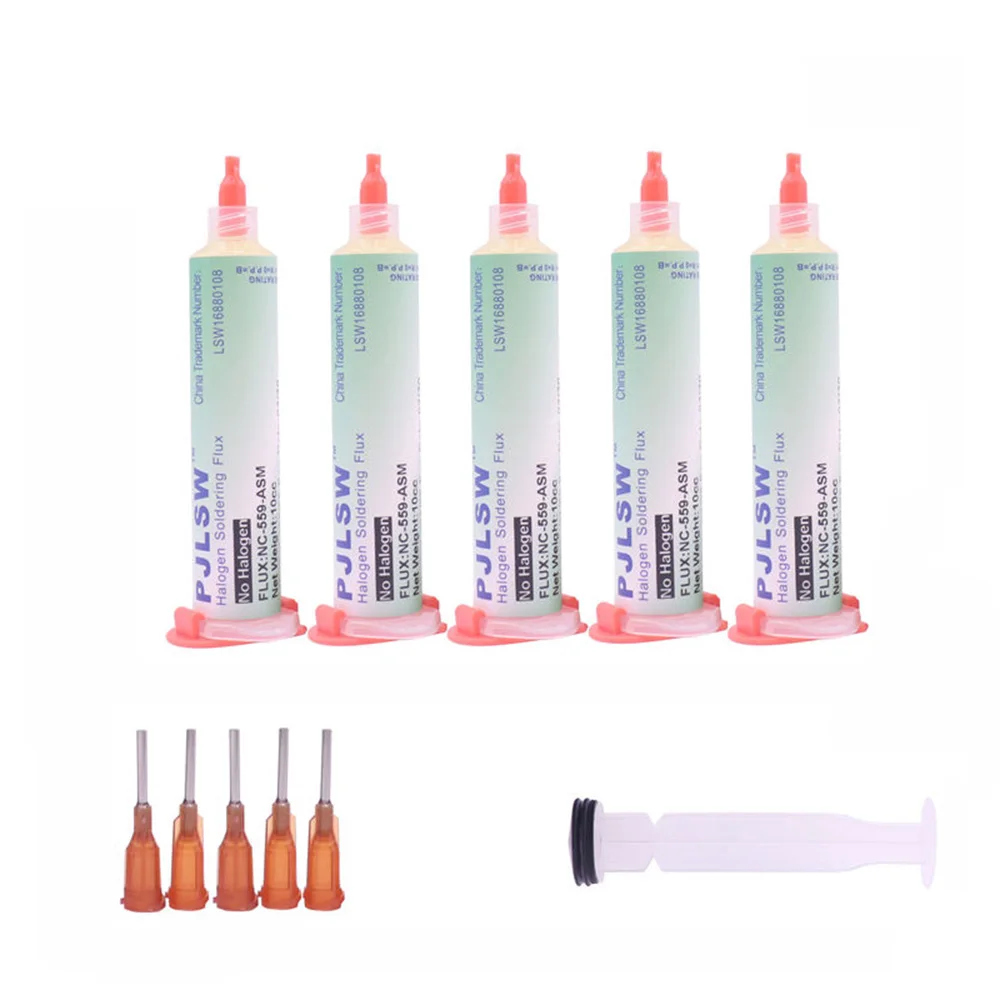 PJLSW-NC 559 - ASM Solder Paste Flux 10cc Paste PCB Flux No-Clean Soldering Reballing
PJLSW-NC 559 - ASM Solder Paste Flux 10cc Paste PCB Flux No-Clean Soldering Reballing