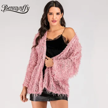 Benuynffy 2020 Spring Autumn Women Pink Faux Fur Coat Fashion V-Neck Long Sleeeve Casual Female Outerwear Tops Loose Clothing
Benuynffy 2020 Spring Autumn Women Pink Faux Fur Coat Fashion V-Neck Long Sleeeve Casual Female Outerwear Tops Loose Clothing