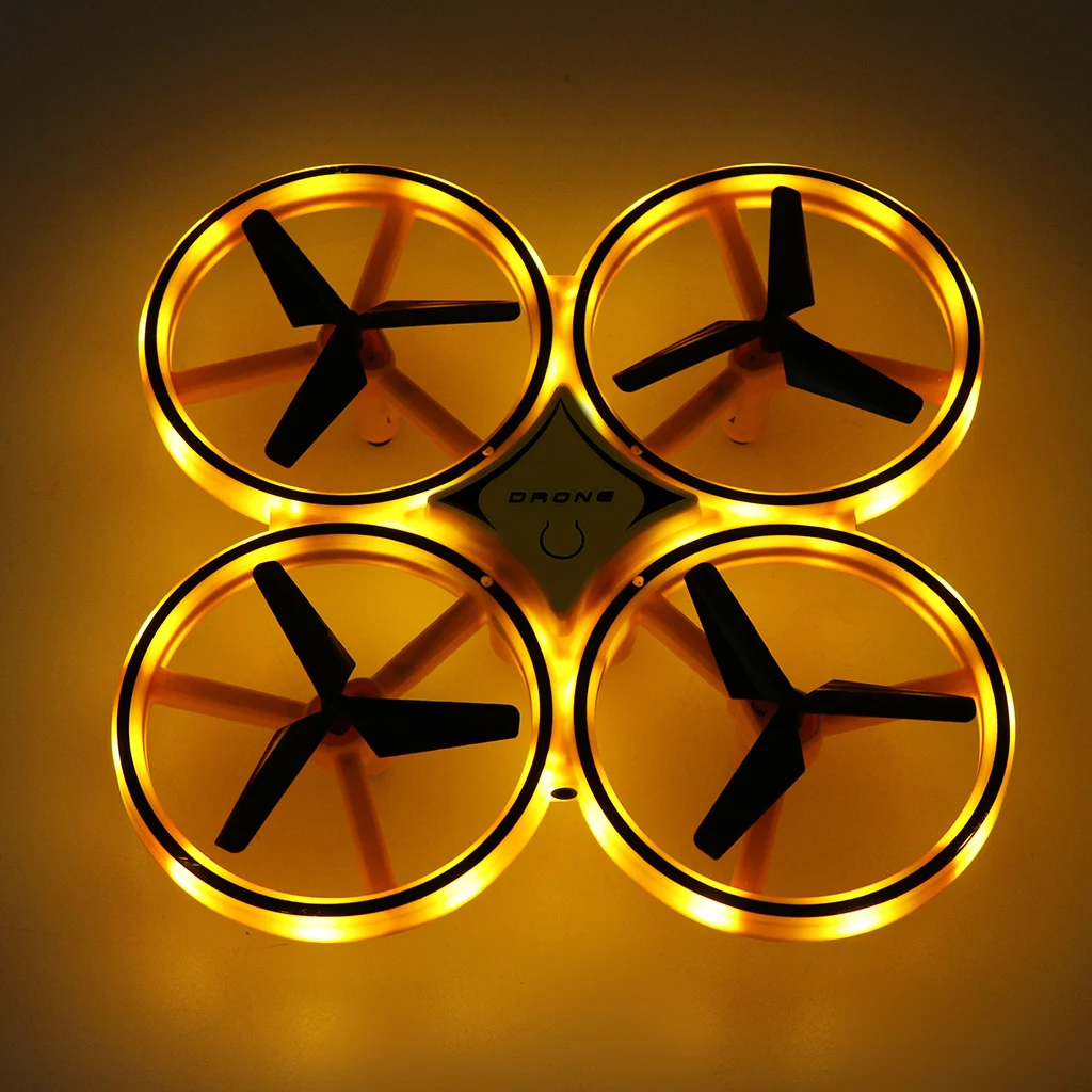 Four-Axis Aircraft Pneumatic Remote Control Smart Watch Drone Quadcopter with LED Lights for Gesture Interaction Toy Children Gi
Four-Axis Aircraft Pneumatic Remote Control Smart Watch Drone Quadcopter with LED Lights for Gesture Interaction Toy Children Gi