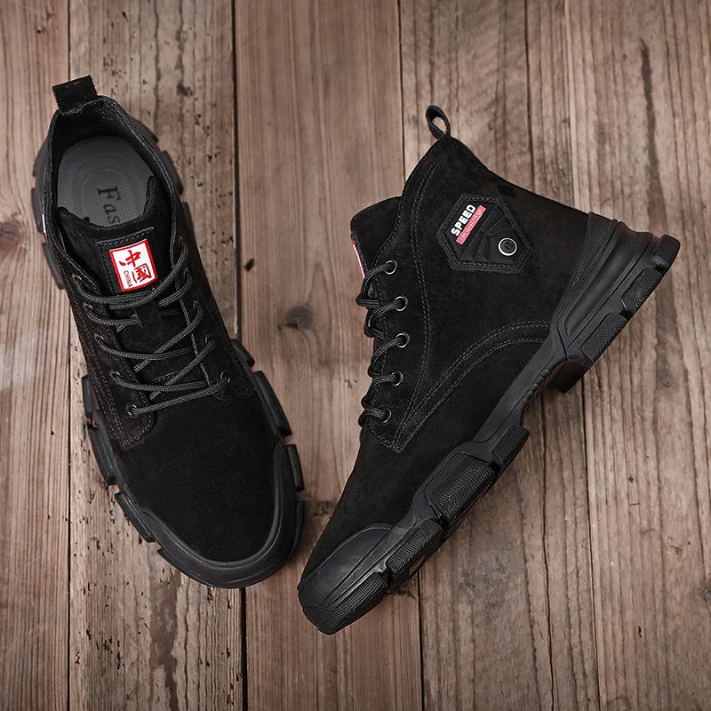 2019 new men's leather boots autumn and winter plush boots warm shoes high-top snow ankle boots comfortable safety work boots
2019 new men's leather boots autumn and winter plush boots warm shoes high-top snow ankle boots comfortable safety work boots