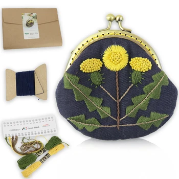 Embroidery Purse Making Kits Purse Frame Kiss Clasp Yellow Flowers Cross Stitch Needlework Sewing Stitching Handmade Bag
Embroidery Purse Making Kits Purse Frame Kiss Clasp Yellow Flowers Cross Stitch Needlework Sewing Stitching Handmade Bag