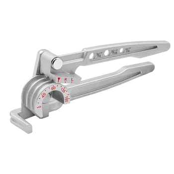 3 In 1 180 Degree Manual Tubing Bender 1/4" 5/16" 3/8" Pipe Tube Bender Water Gas Pipe Plumbing Bending Tool for Copper Brass
3 In 1 180 Degree Manual Tubing Bender 1/4" 5/16" 3/8" Pipe Tube Bender Water Gas Pipe Plumbing Bending Tool for Copper Brass