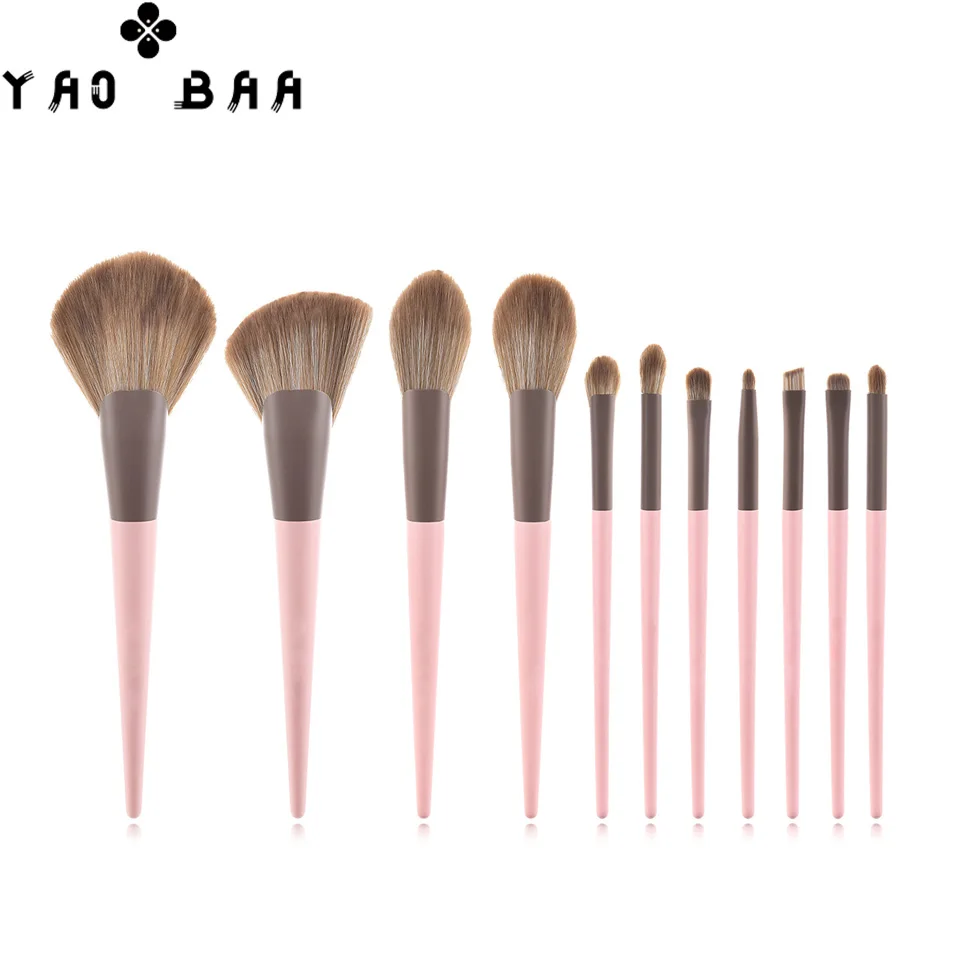 Yao Baa11Pcs Makeup Brushes Tool Set Cosmetic Powder Eye Shadow Foundation Blush Blending Beauty Make Up Brush
Yao Baa11Pcs Makeup Brushes Tool Set Cosmetic Powder Eye Shadow Foundation Blush Blending Beauty Make Up Brush