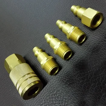 5 Pieces Set Replaces Iron Quick Coupler Air Hose Connector Fittings 1/4 NPT Tools Replacements Tool Parts
5 Pieces Set Replaces Iron Quick Coupler Air Hose Connector Fittings 1/4 NPT Tools Replacements Tool Parts