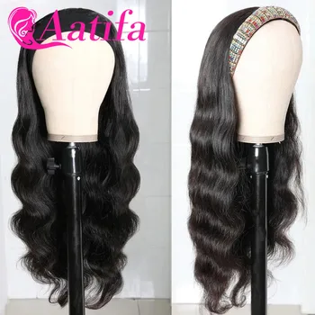 Headband Scarf Wig Body Wave Human Hair Wigs 150% Density Easy Install Machine Made Wig For Women Affordable Headband Wig 
Headband Scarf Wig Body Wave Human Hair Wigs 150% Density Easy Install Machine Made Wig For Women Affordable Headband Wig