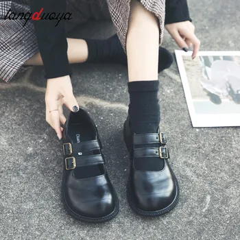 Japanese School Students Uniform Shoes Uwabaki JK Round Toe Buckle Trap Women Girls Lolita Cosplay shoes sweet lolita shoes
Japanese School Students Uniform Shoes Uwabaki JK Round Toe Buckle Trap Women Girls Lolita Cosplay shoes sweet lolita shoes