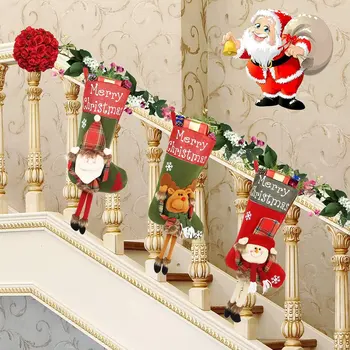 Christmas Stockings Fabric Santa Claus Sock Gift Kids Candy Bag Deer Pocket Xmas Decoration For Christmas Party Supplies New
Christmas Stockings Fabric Santa Claus Sock Gift Kids Candy Bag Deer Pocket Xmas Decoration For Christmas Party Supplies New