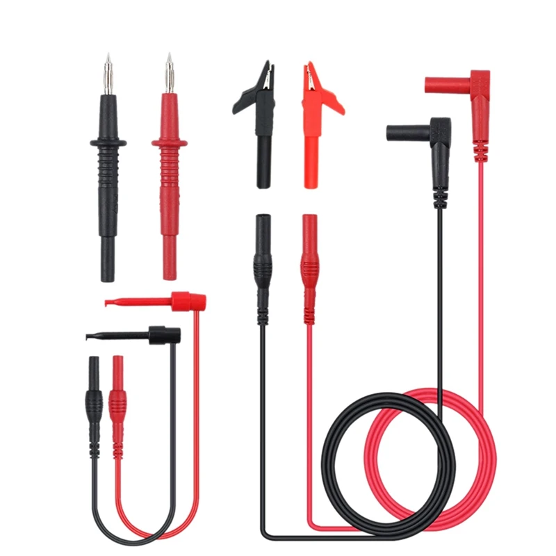 8-Pieces Universal Probe Test Leads Pin For Digital Multimeter Clamp Multi Meter Test Lead Cable Kit + Alligator Clip
8-Pieces Universal Probe Test Leads Pin For Digital Multimeter Clamp Multi Meter Test Lead Cable Kit + Alligator Clip