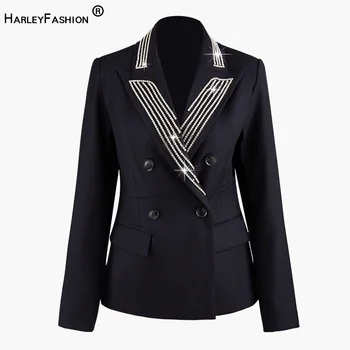 HarleyFashion Classic Design European Quality Diamonds Solid Blazer Beading Casual Bling Bling Jacket Fitness Blazers
HarleyFashion Classic Design European Quality Diamonds Solid Blazer Beading Casual Bling Bling Jacket Fitness Blazers