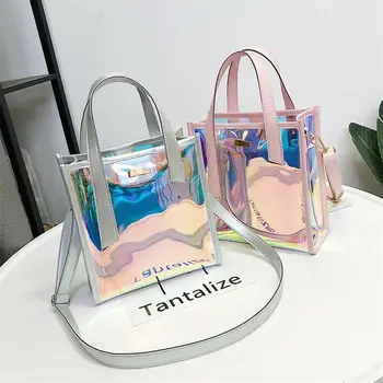 Women Hologram Transparent Shoulder Bag Clear Laser Handbag Holographic Purse
Women Hologram Transparent Shoulder Bag Clear Laser Handbag Holographic Purse