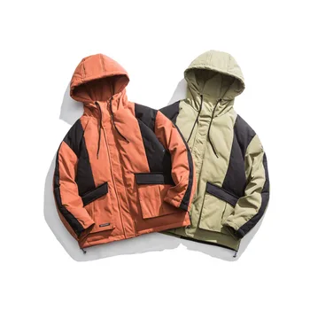 2019 Winter New Korean Version Of European And American Solid Color Stitching Thick Hooded Cotton Coat 
2019 Winter New Korean Version Of European And American Solid Color Stitching Thick Hooded Cotton Coat