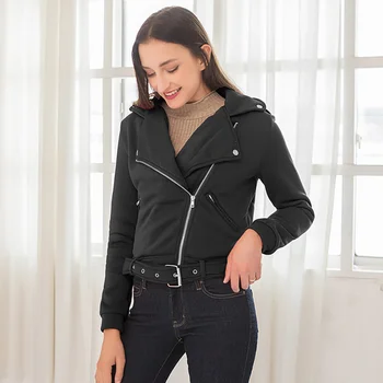 Plus Size Coat with Sashes Women Clouthes Female Bomber Short Coat Women Winter Zipper Turn-down Collar Solid Casual Coat Full 
Plus Size Coat with Sashes Women Clouthes Female Bomber Short Coat Women Winter Zipper Turn-down Collar Solid Casual Coat Full