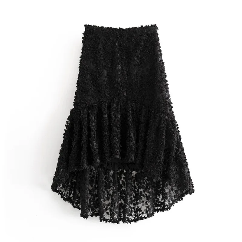 2019 Autumn And Winter New Style Cascading Decoration Joint Slimming Lace Waist Hugging Translucent Textured Skirt
2019 Autumn And Winter New Style Cascading Decoration Joint Slimming Lace Waist Hugging Translucent Textured Skirt