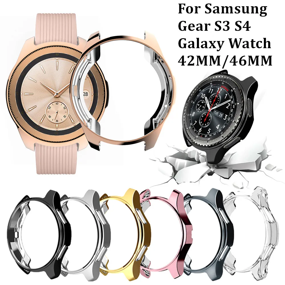 Duoteng Plating Soft TPU Case for Samsung Galaxy Watch 46mm 42mm for Samsung Gear S3 S4 Protective Bumper Frame Watch Shell Case
Duoteng Plating Soft TPU Case for Samsung Galaxy Watch 46mm 42mm for Samsung Gear S3 S4 Protective Bumper Frame Watch Shell Case