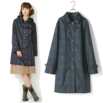 Thin breathable cute long raincoat women fashion rain cover poncho autumn and winter Plaid trench coat
Thin breathable cute long raincoat women fashion rain cover poncho autumn and winter Plaid trench coat