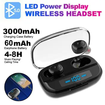 New 5.0 Bluetooth Earphone Stereo Wireless Earbuds Mini Wireless Earphone Headset with Power Bank Earphone Headphone
New 5.0 Bluetooth Earphone Stereo Wireless Earbuds Mini Wireless Earphone Headset with Power Bank Earphone Headphone